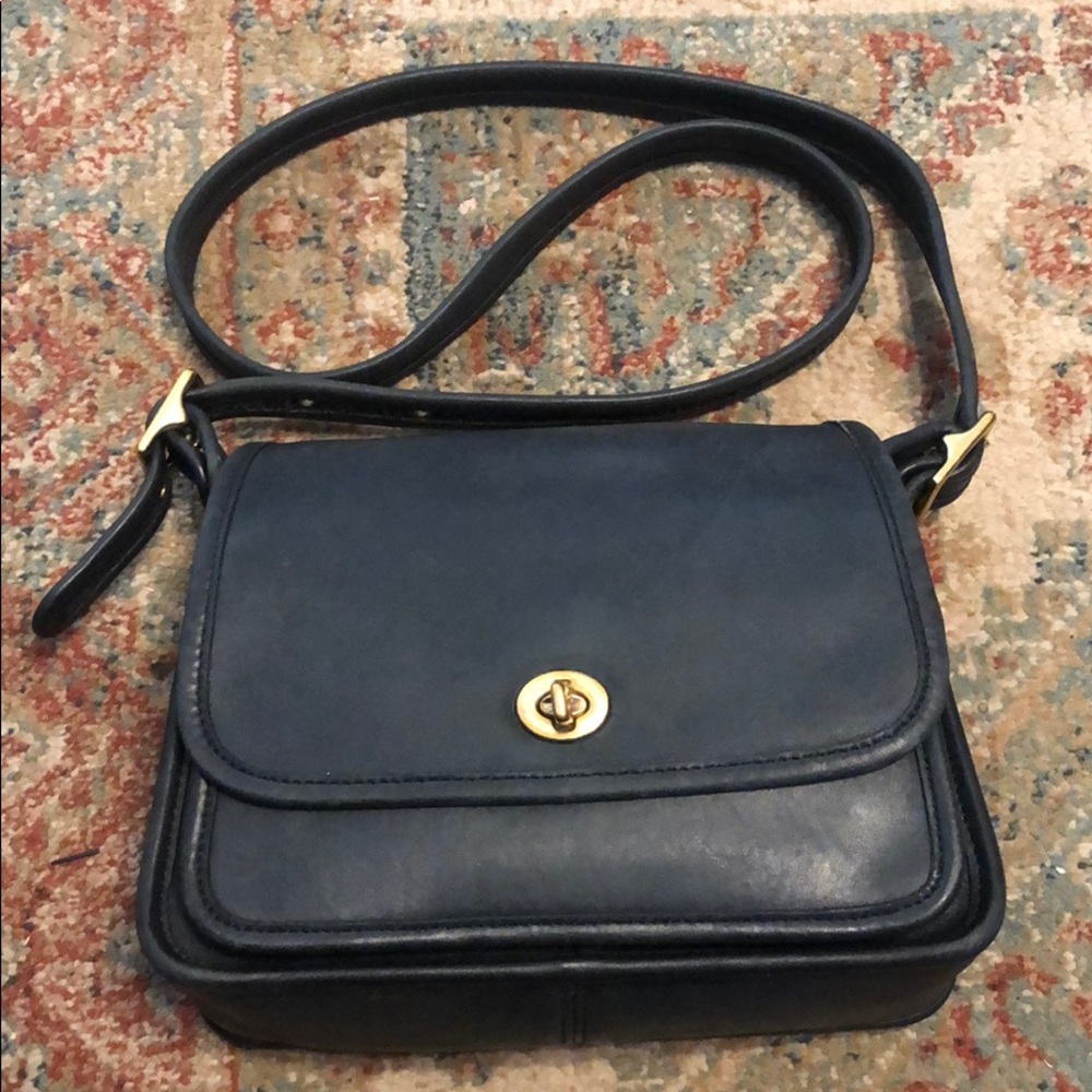 Vintage Black Coach Rambler